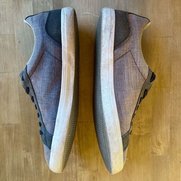 Lacoste Lerond 217 Sneakers Mens 13 Blue Gray Textile Classic Alligator Preppy - Picture 4 of 9